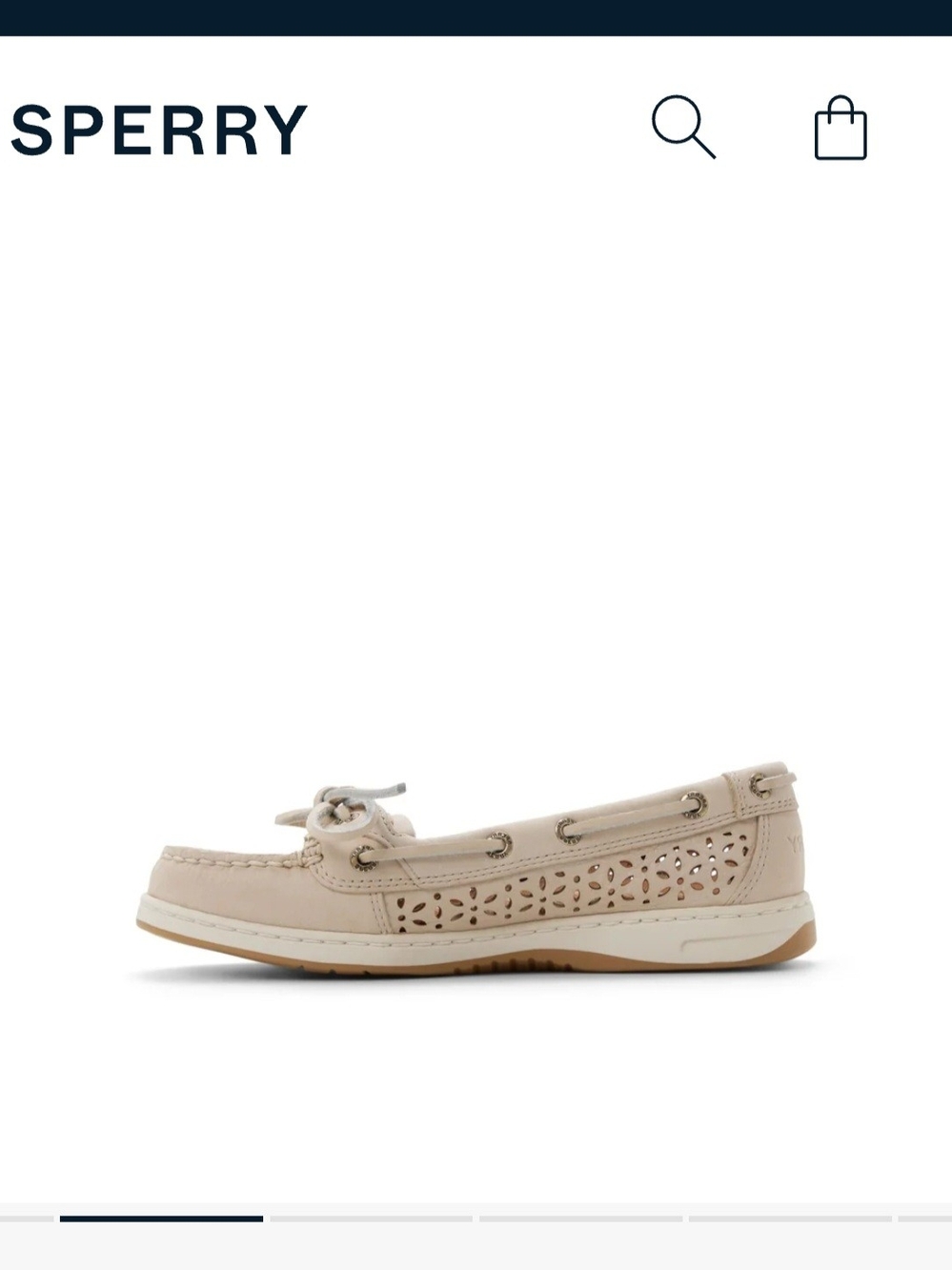 Sperry Beige Leather Slip-On Moccasins for Women